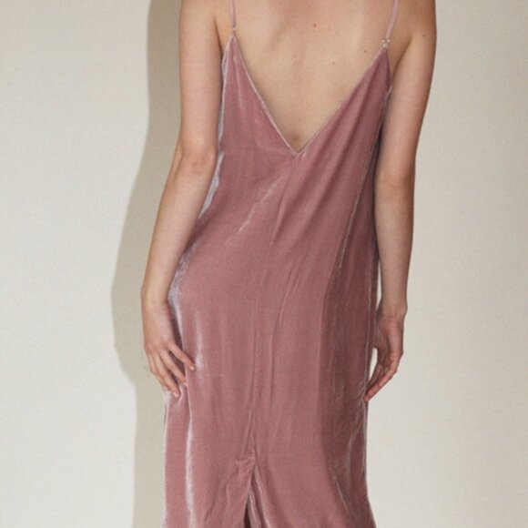 š24 HOUR SALE PRICEā¤ļøMARA HOFFMAN Pink Silk Blend Midi Dress Size Large - Picture 4 of 13